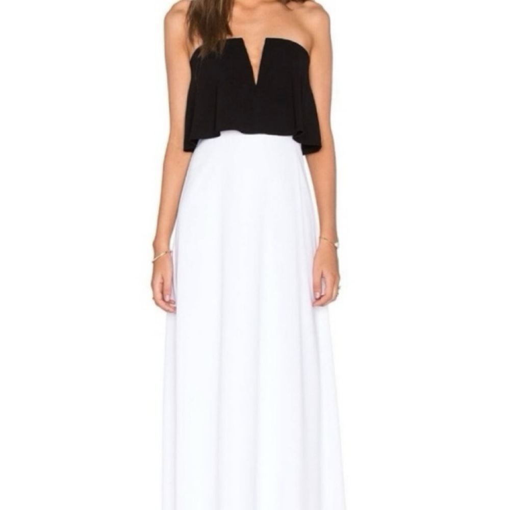 Strapless gown